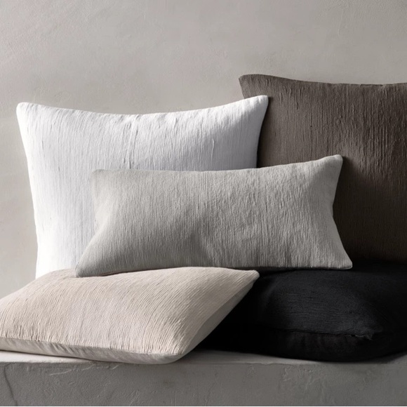 RH  Velvet / Linen Pillow Cover 13”x30” - Picture 1 of 9